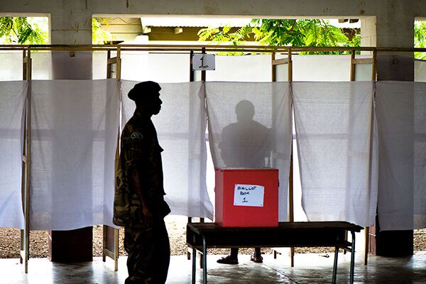 People Voting in Vanuatu